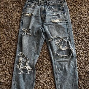 American Eagle Outfitters Distressed Blue Jeans
